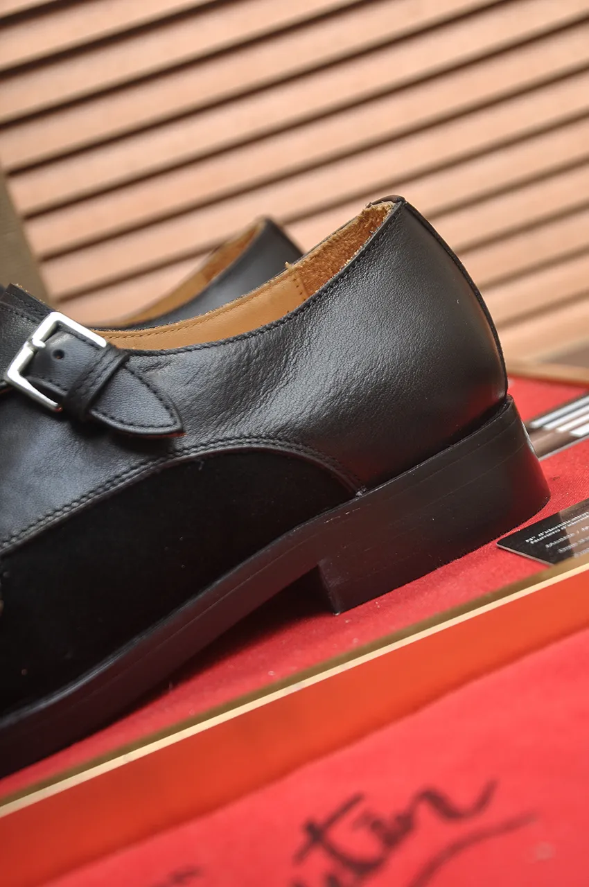 Men's shoes 💰620💶 [Chrstian Loubotin] Red-soled shoes 💋Original mold opening, the highest version on the market, purely handmade ➕Imported cowhide uppers, first-layer water-dyed cowhide lining! Original EU high-gloss outsole. 38 to 45 (45 customized)